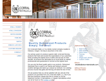 Tablet Screenshot of okcorralandstalls.com